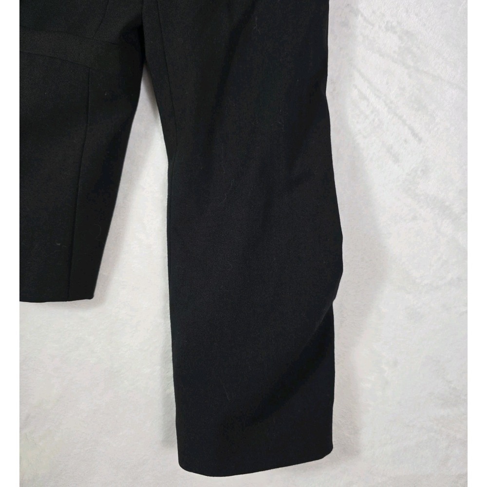 Calvin Klein Black Career Blazer Size 6 Tailored Stretch Lined Office Jacket - Picture 9 of 13